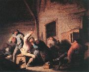 Adriaen van ostade Carousing peasants in a tavern. France oil painting artist
